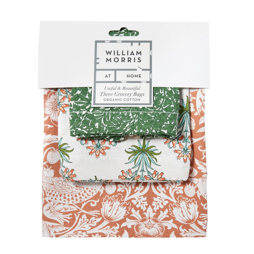 William Morris Foldable Shopping Bags - Set of 3