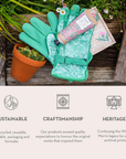 The Modern Homemaker Gardening Glove Gift Set with Wooden Box