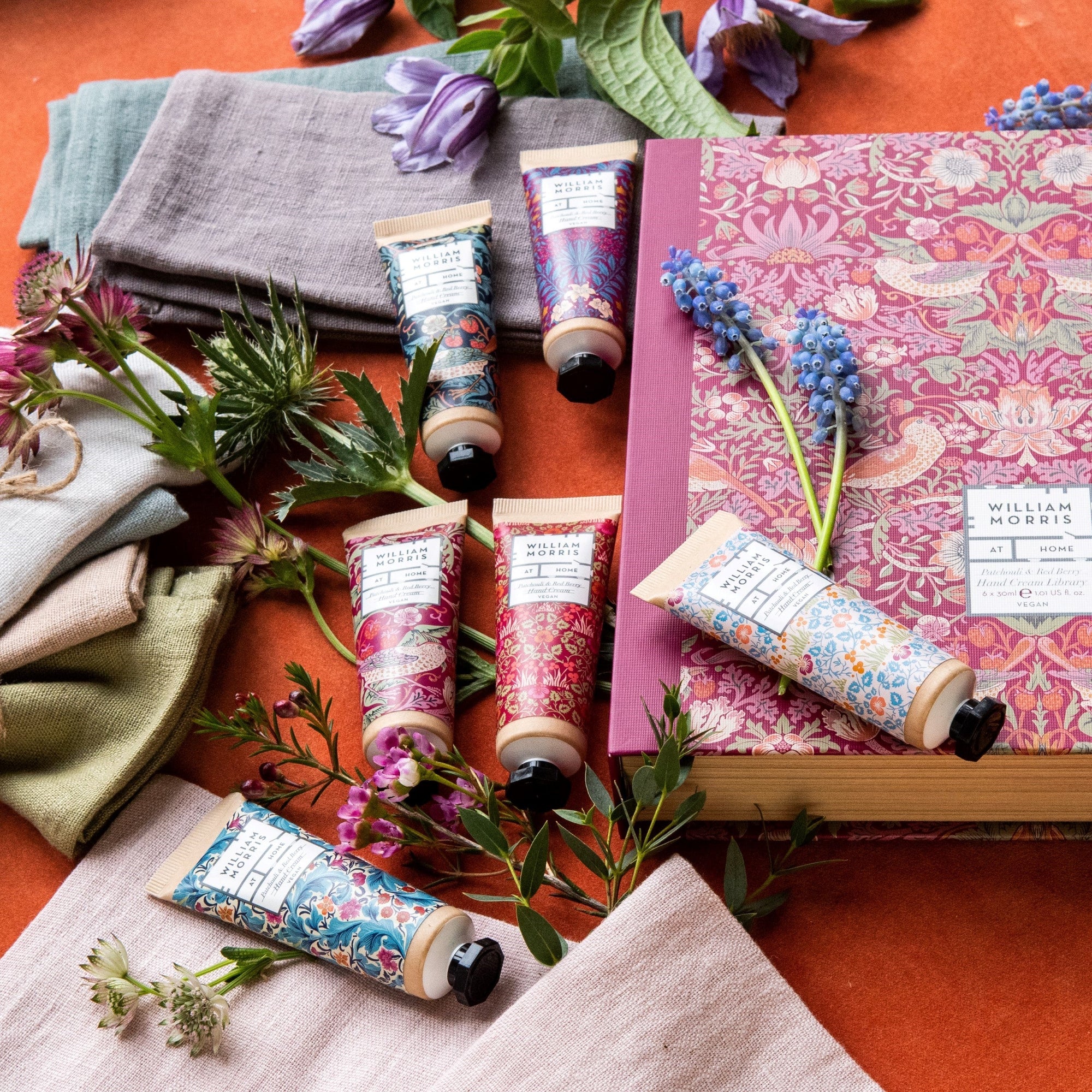 Strawberry Thief Patchouli &amp; Red Berry Hand Cream Library Lifestyle Shot