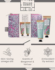 William Morris At Home Golden Lily Cosmetic Pouch infographic