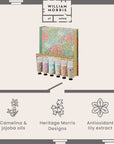 William Morris At Home Golden Lily Hand Care Set infographic