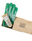 William Morris At Home Gardening Gloves Set containing Gardening Gloves & 100ml Hand Cream Top Down View