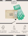 William Morris At Home Gardening Gloves Set Infographic