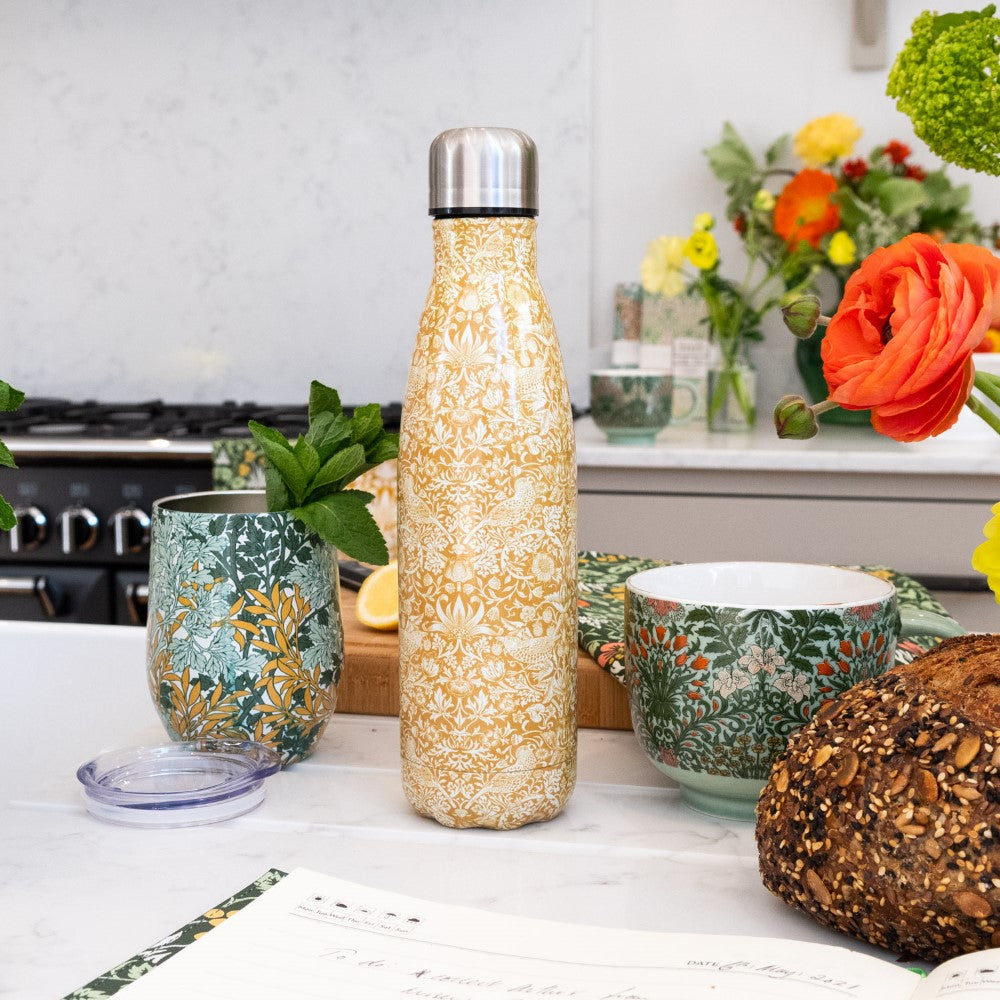 William Morris Useful & Beautiful Water Bottle moodshot