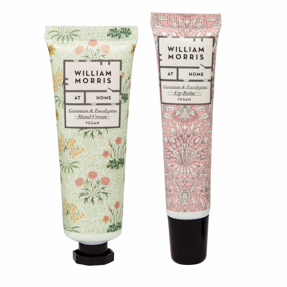 William Morris At Home Useful &amp; Beautiful Hand Cream and Lip Balm 