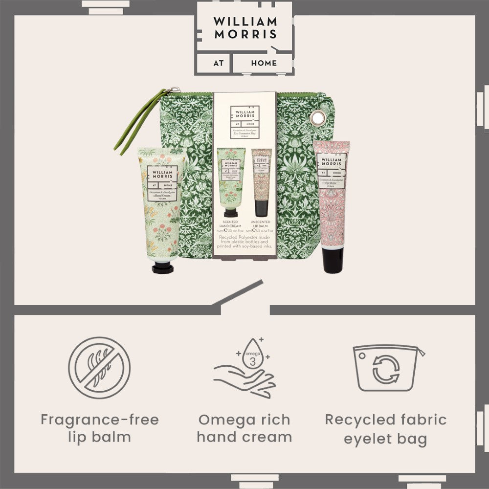 William Morris At Home Useful &amp; Beautiful Commuter Kit infographic 