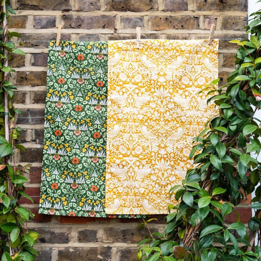 William Morris Useful & Beautiful tea towels moodshot 