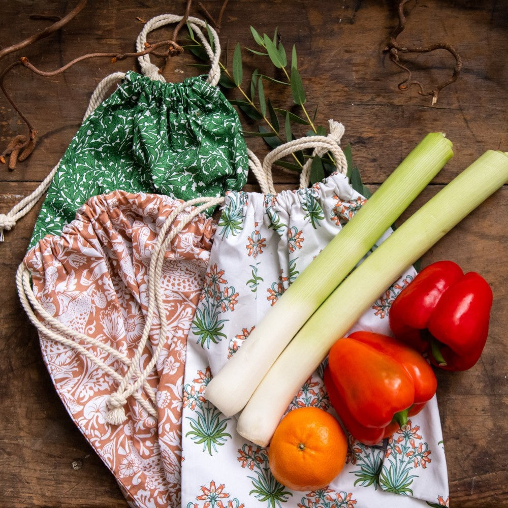 William Morris At Home Useful & Beautiful Grocery Bags moodshot