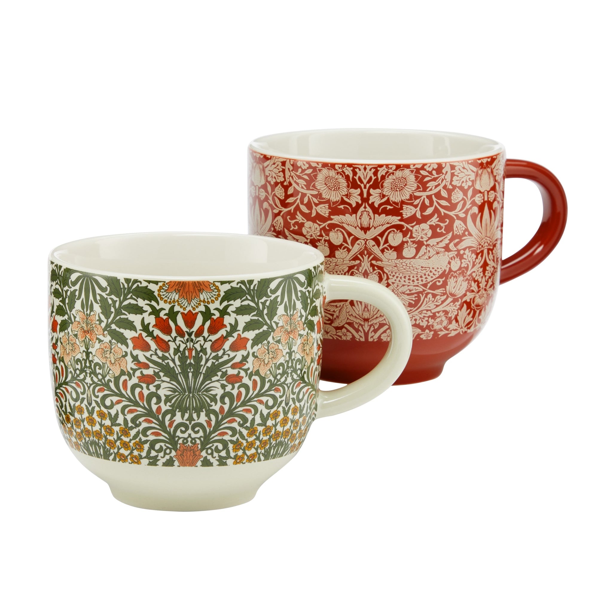 Useful & Beautiful Two Assorted Fine China Mugs - Heathcote & Ivory