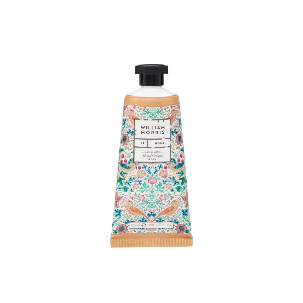 William Morris At Home Aloe & Lime Hand Cream Strawberry Thief